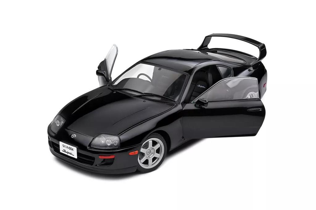 Solido Scale Toyota Supra A80 1993 Black Diecast Model S1807606 1/18 Car, [Used]