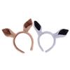 Kawaii Plush Horse Ear Headband Cute Simulation Animal Ears Hair Roop Cosplay Party Headwear  Year Hair Accessories