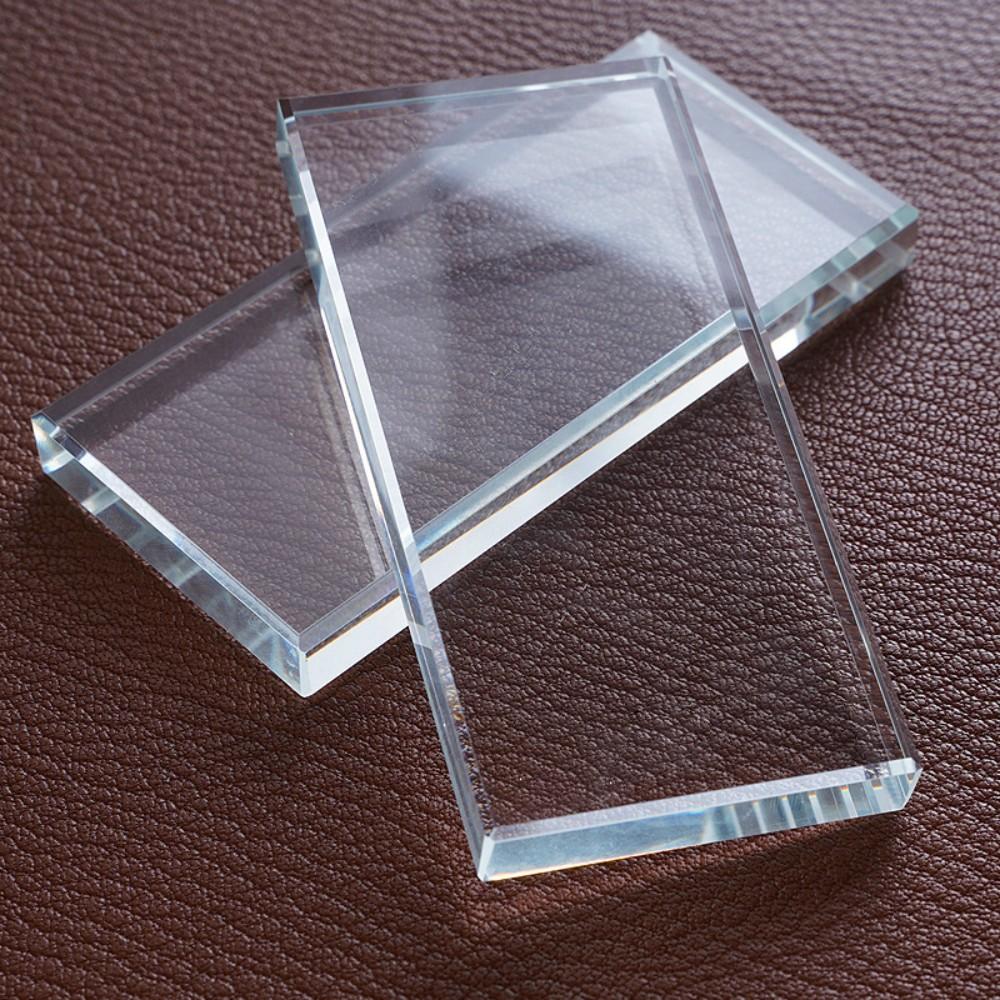 95x45mm Solid Glass Leather Burnisher - Multi-Purpose Scraper for Glue Finishing, Flesh Side Smoothing & DIY Craft