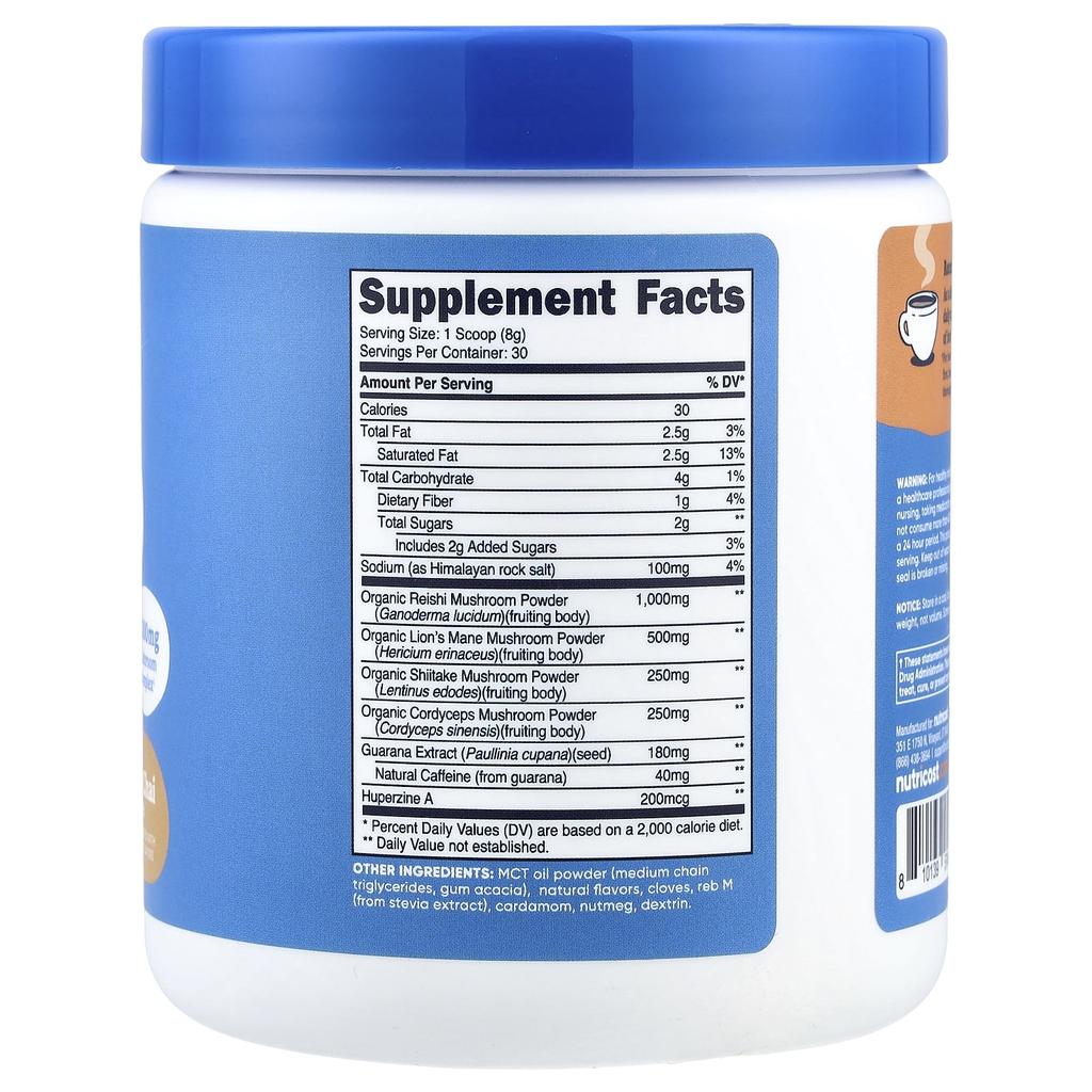 Nutricost, NutriZen®, Focus, Adaptogen Drink, Vanilla Chai, 8.6 oz (240 g)