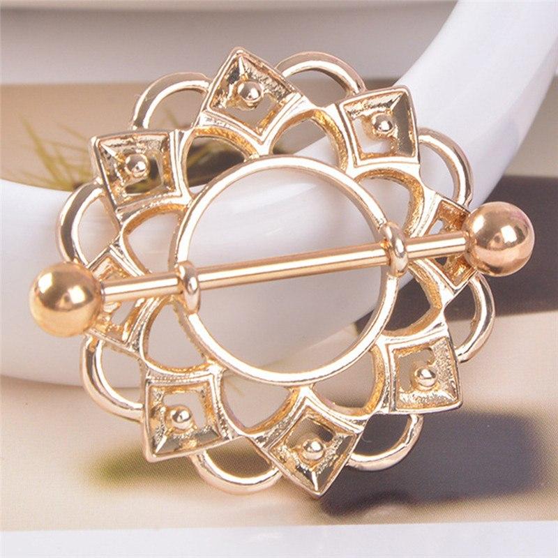 1Pc Vintage Nipple Piercing Bohemia Bar Rings Surgical Steel Sliver Color Nipple Barbell Piercing Nombril Bar Body Jewelry