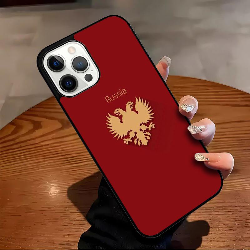 Russia Russian Coat Of Arms Phone Case For iPhone 17 Air 16 15 14 13 12 11 Pro Max Max Plus Bumper Case Cover