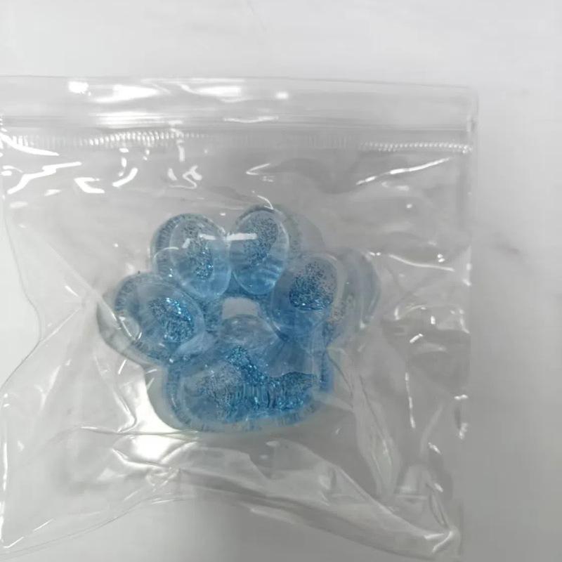 Aurora Starry Cat Paw Large Squeeze Toy - Stress Relief Transparent Decompression Toy.