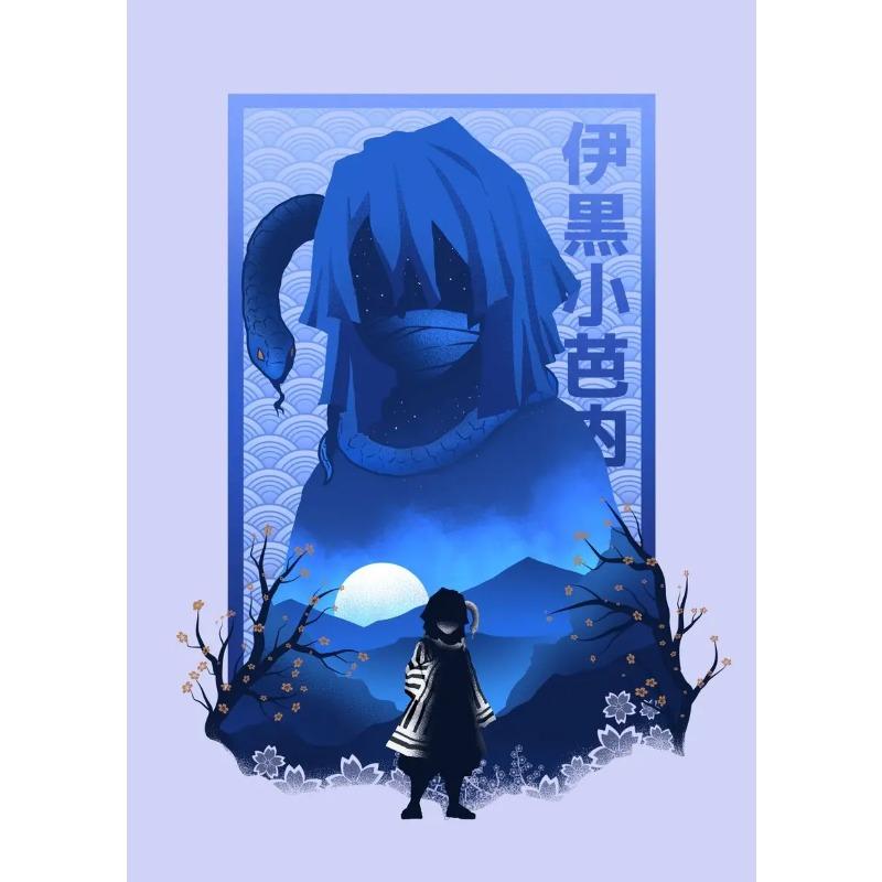 All Hashira Demon Slayer Colorful Poster Picture-in-Picture Canvas Painting Prints Wall Art Pictures for Living Room Home Decor
