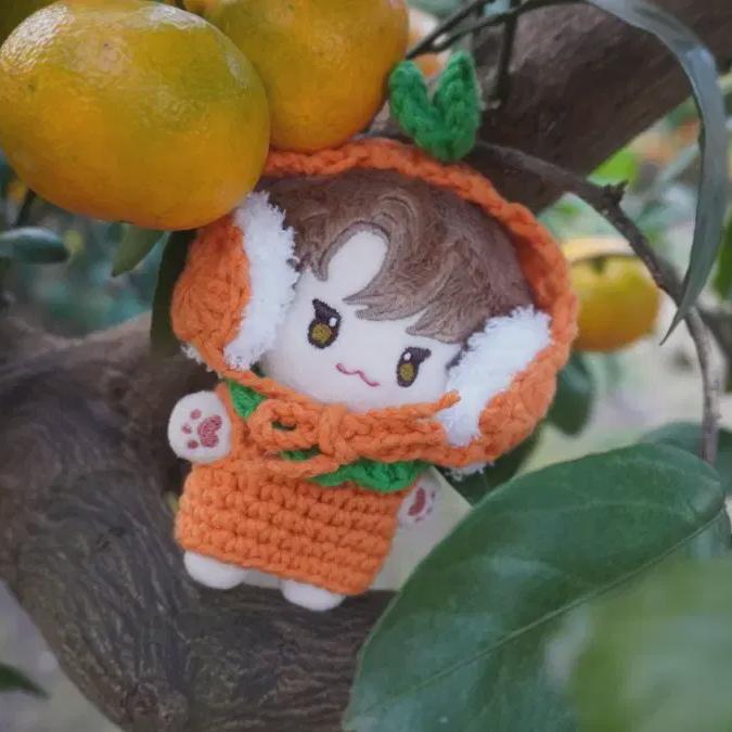 

10cm Doll Clothes Pomging Cotton Doll Tangerine Guidori Tangerine Hat Clothes