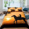 Western Cowboy King Queen Duvet Cover Black Shotgun Bedding Set For Kids Teens Adults Exotic Retro Style 2/3Pcs Soft Quilt Cover