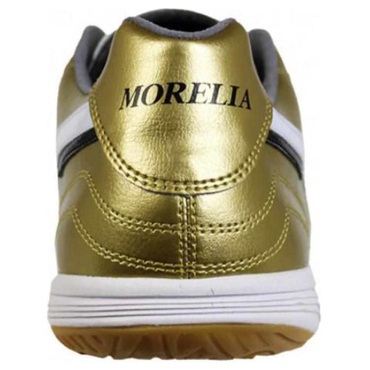 Mizuno Morelia Japan Round Toe Comfortable IC/IN Non-Slip Durable Soccer Shoes Men Soccer Shoes Gold Q1GA211150