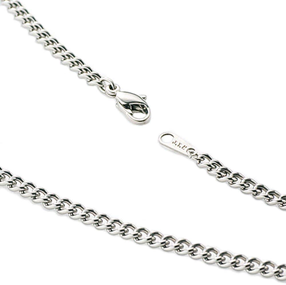 

Leger Chain Necklace Titanium 60cm Width Kihei Made in Japan Hypoallergenic D60F 3.5mm