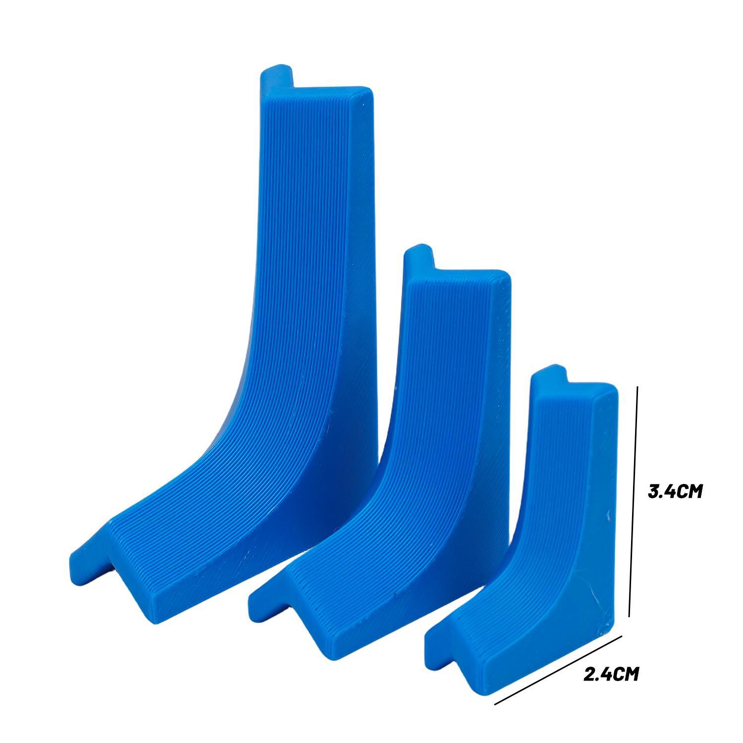 

3/30pcs Guide Tools DIY Repair Drilling Aid Vertical Square Positioning Tool Wear-Resistant Durable Drilling Guide Rail Non-slip 3pcs-1set синій