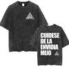 Vintage Washed Canserbero Logo 2025 Merch T Shirts Rap Gothic Style Hip Hop Short Sleeve Tshirt Men Women Casual Oversized Tees
