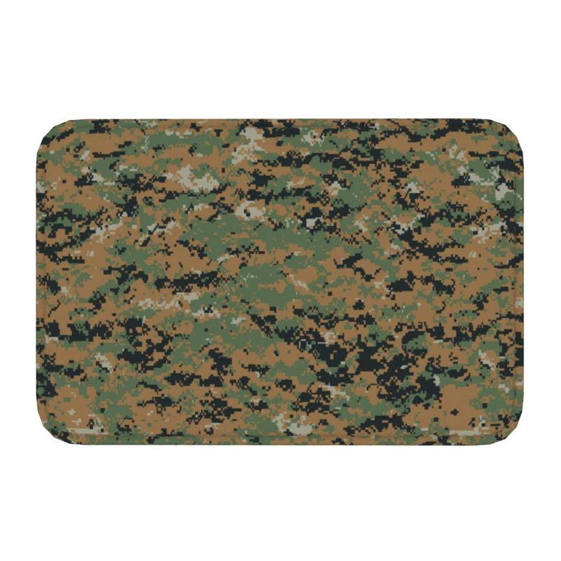 Custom Camouflage Army Air Force Blue Doormat Mat Anti-Slip Military Camo Bathroom Kitchen Garden Rug Carpet 40*60cm