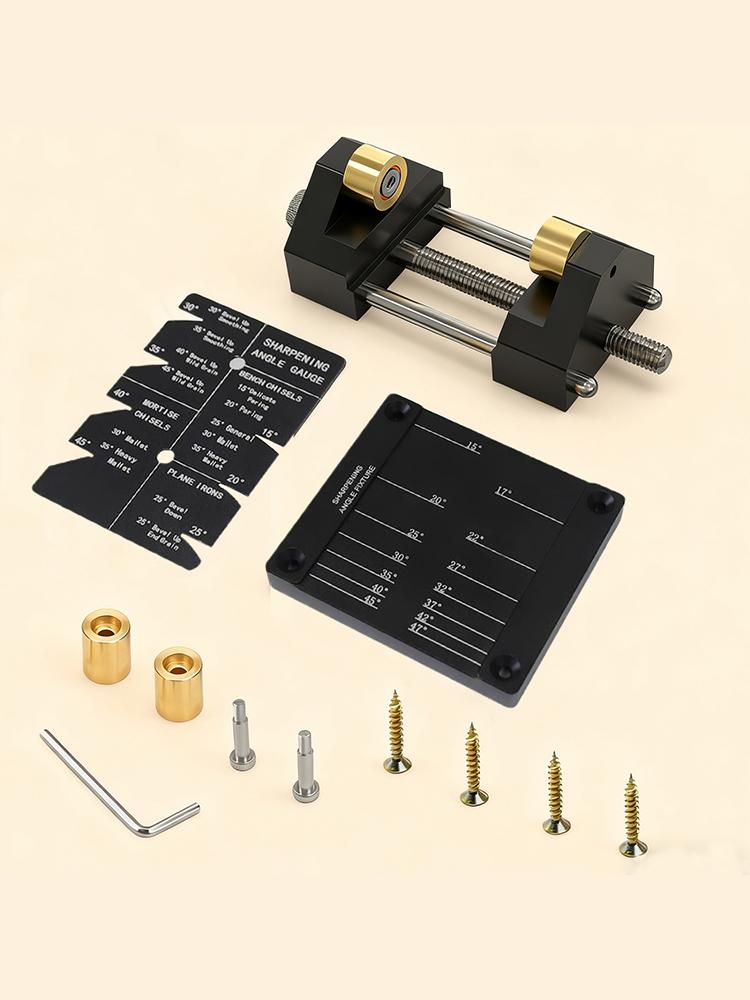 Chisel Sharpening Jig Kit 0-70mm Sharpening Range Chisel Sharpening Jig Holder Guide Honing Guide Tool for Chisels and Planes