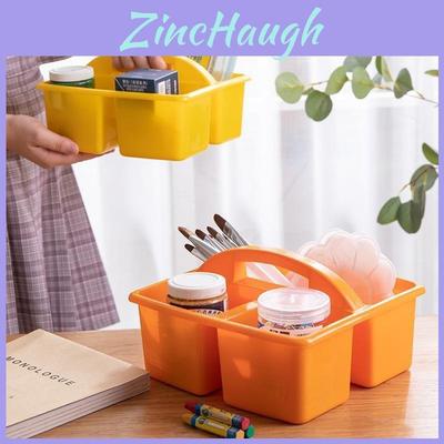 Plastic Storage Basket With Compartments For Kids School Crafts And Toy Organization