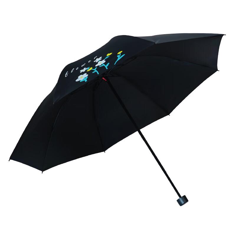 Rött Blad Konstnärlig Blommig UV-skyddande ReseParaply