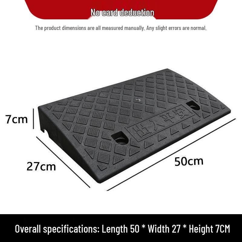 Plastic Uphill Ramp & Curb Speed Bump Pad