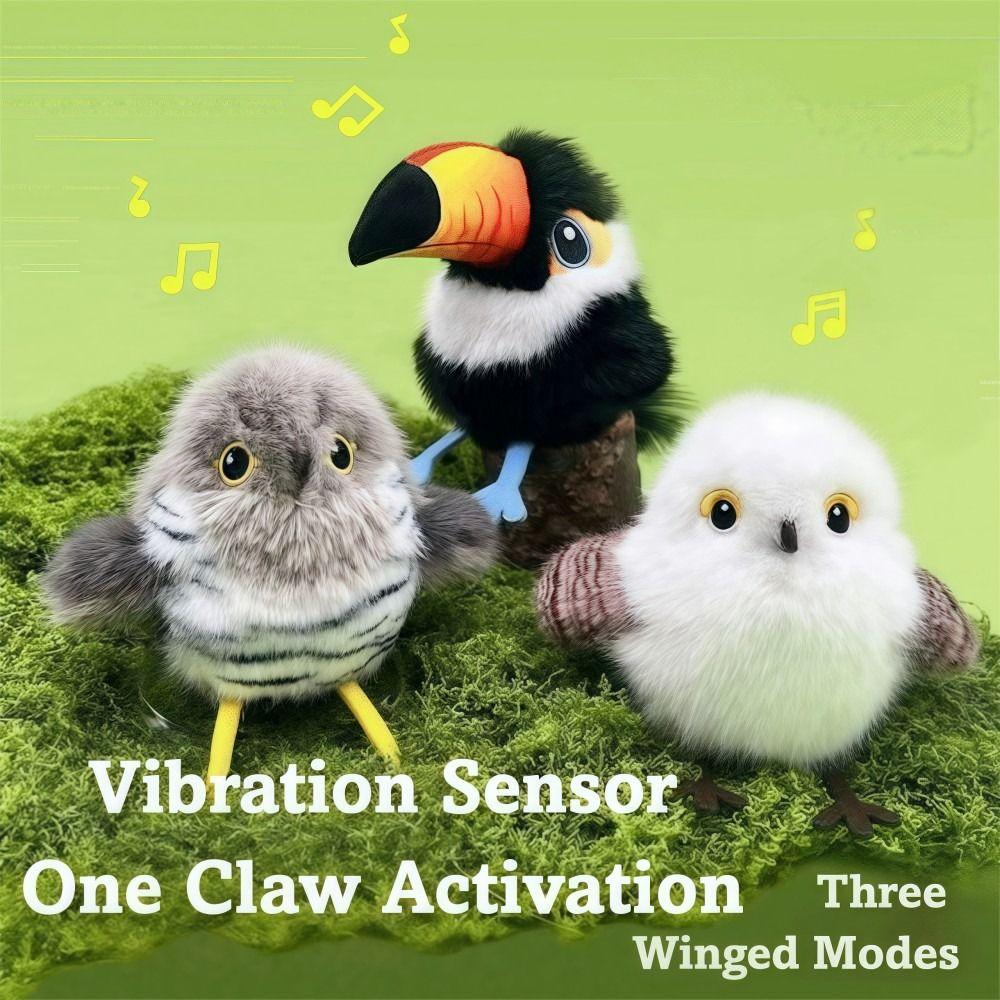 Induction Activation Interactive Chirping Bird Cat Toy  Cat Self-entertainment