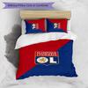 Lyon FC Printed 3PCS Bedding Set Breathable Duvet Cover with Pillowcases Decorative Bed Linen for Bedroom Home