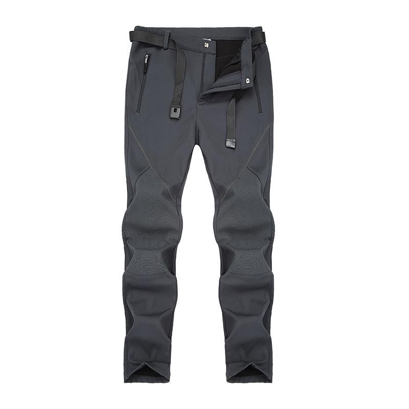 Men's Windproof Softshell Fleece Pants: Warm, Breathable, Wear-Resistant for Hiking In Autumn and Winter.