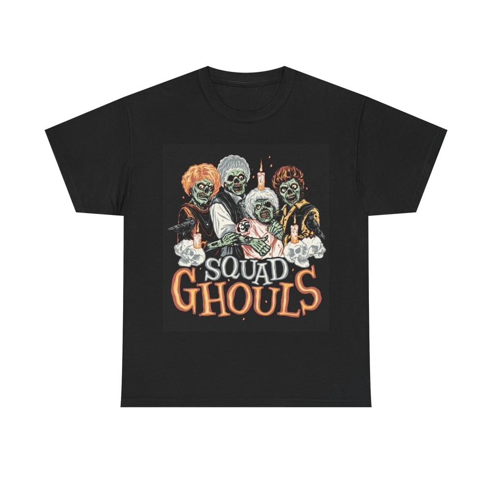 Squad Goals Shirt Funny Ghouls and Goblins Graphic Unisex Heavy Cotton Tee Unisex T-Shirt L