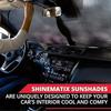 1-teiliger Windschutzscheiben-Sonnenschutz Faltbarer Auto-Frontscheiben-Sonnenschutz Für Die Meisten Autos SUV LKW - Beste Auto-Reflektorabdeckung - Max. UV-Strahlen & Hält Yo