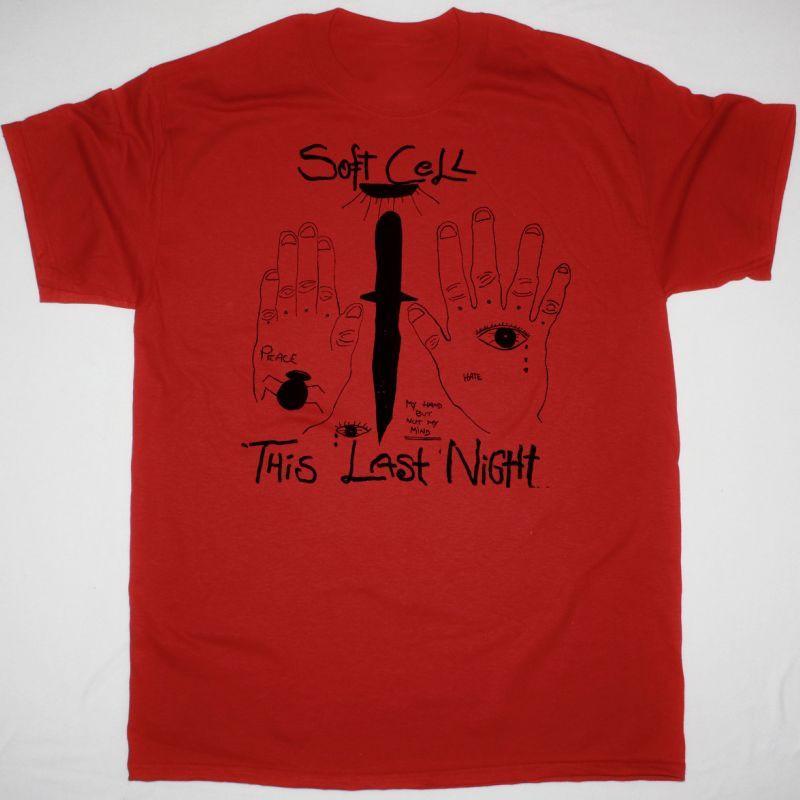 Soft Cell Red T-Shirt Cotton Full Size Unisex S-5XL S