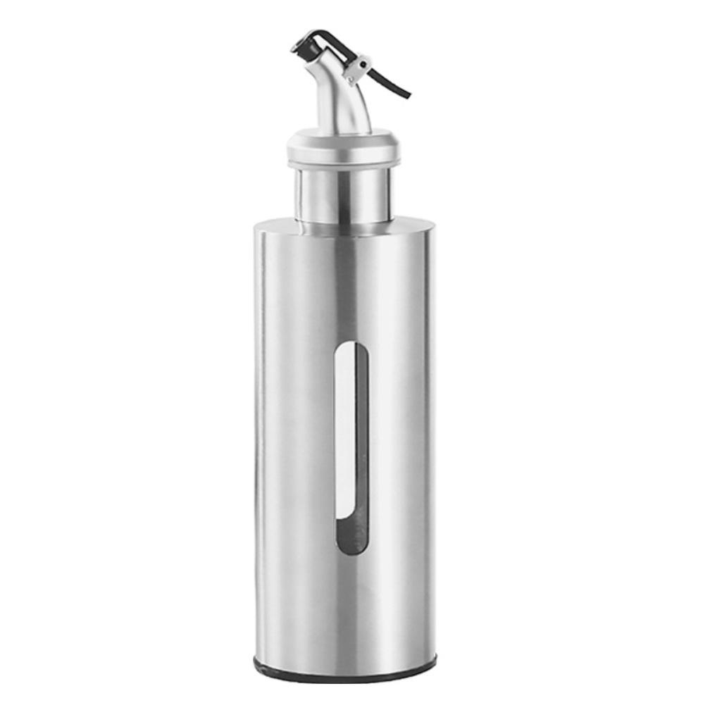 

Kitchen Oil Bottle in Stainless Steel with Locking Cap and Accurate Dispensing for Cooking Oils Vinegar Soy Sauce and Wine