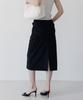 Tudument Ripstop Cargo Long Skirt Black