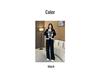 Spring Knit Korean Casual Patchwork Outerwear Camisole & Long Pants 3-Piece Plus Size Women's Set