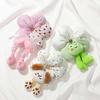 Cute Cotton Filled Scrunchies Cloth Plaid Flower Hair Ring Animal Butt Hair Rope  Hair Band