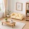 Miniature Couch Tiny Miniature Realistic Couch for 2-Seater Couch Furniture Mini Loveseat