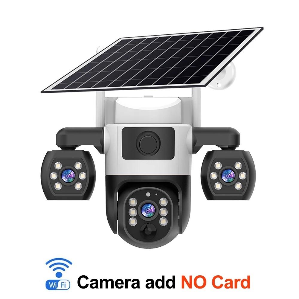 Solar-Sicherheitskamera WIFI/4G Drei-Bildschirm Mobiltelefon Fernbedienung HD Automatische Ladekamera Außenbereich