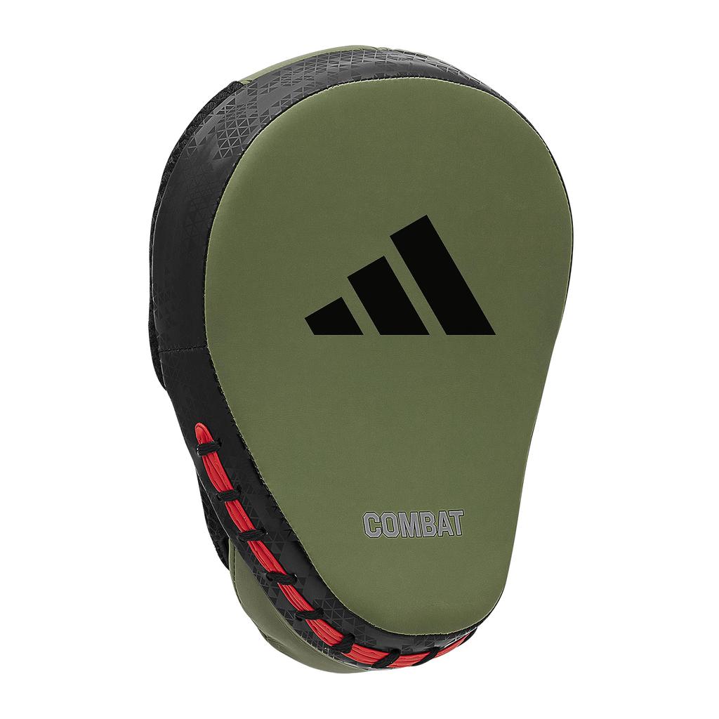 Adidas Combat Sports Boxing and Martial Arts Punching Combat 50 Focus Orbit Standard Mitts, Mitts, ADIC50FM, Green/Black/Im