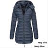 Damen Winter Baumwolljacke Slim Fit Daunen-Baumwollmantel Warme Oberbekleidung Langarm Modisch Mittellang