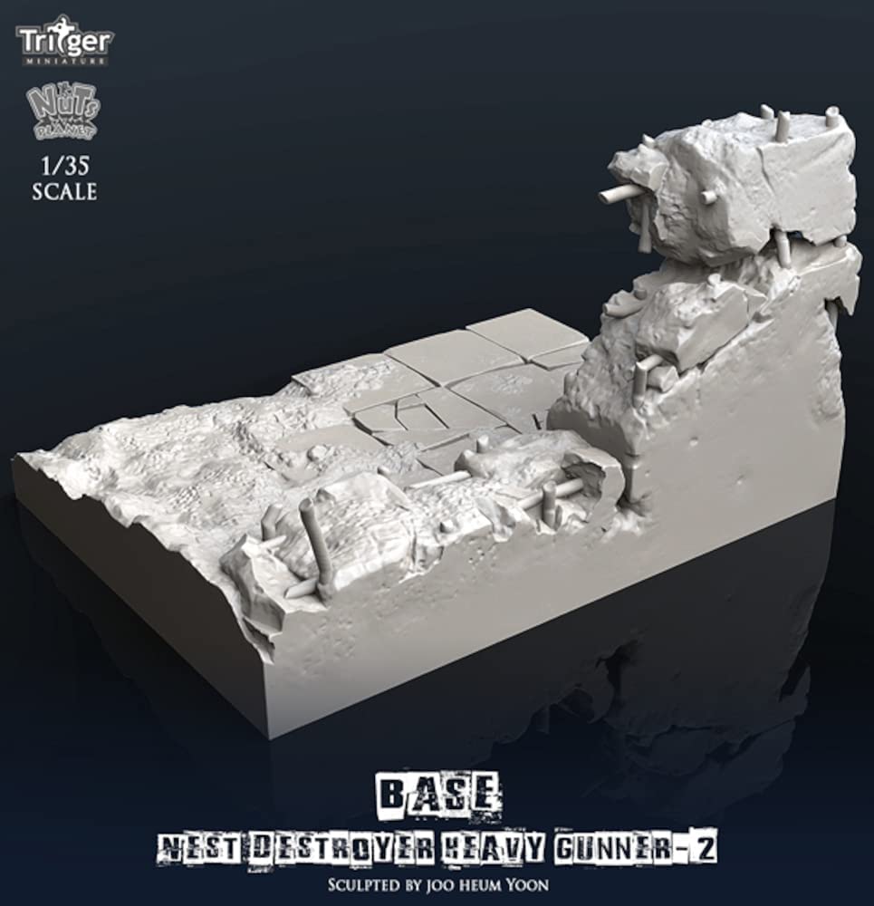 Nuts Planet Nest Zerstörer Schwerer Schütze II Display Zerbröckelnde Stadtlandschaft Harz Bausatz TA35002 1/35 (Sekunde) Basis, Bausatz,