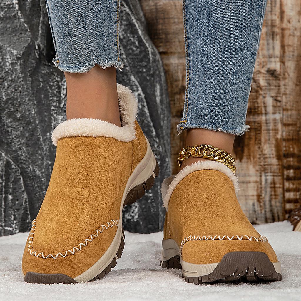 Cotton Shoes Home Cotton Slippers Winter Indoor Warm Cotton Shoes Outdoor Snow Boots Low-top Lightweight Velvet Cotton Mop