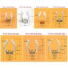 5Pcs Lamp Tube Clip Spring Terry Clip with Rubber Protection Pipes Clamp Fixing Clamp Holders Base Tool Practical Accessories