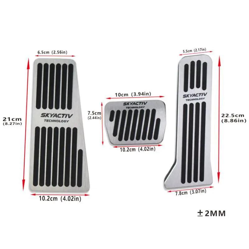 For Mazda 3 2014~2018 Car Foot Pedals Cover Accelerator Brake Pedal Rest Pedals Non-Slip Mat Provide lasting Durable Accessories