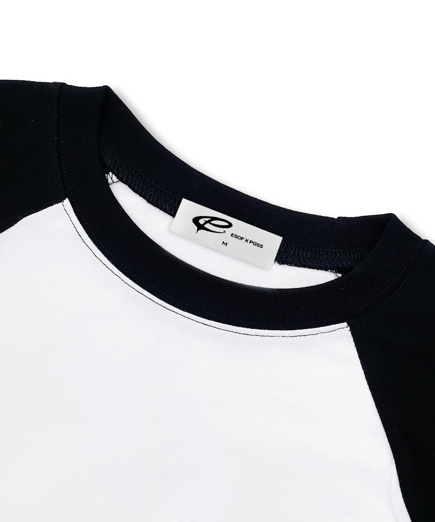 ESCAPEFROM Pink Escf Logo Collage Print Long Sleeve Black