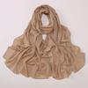 Chiffon Long Scarf With Rhinestones Beads Ethnic Headscarf For Women