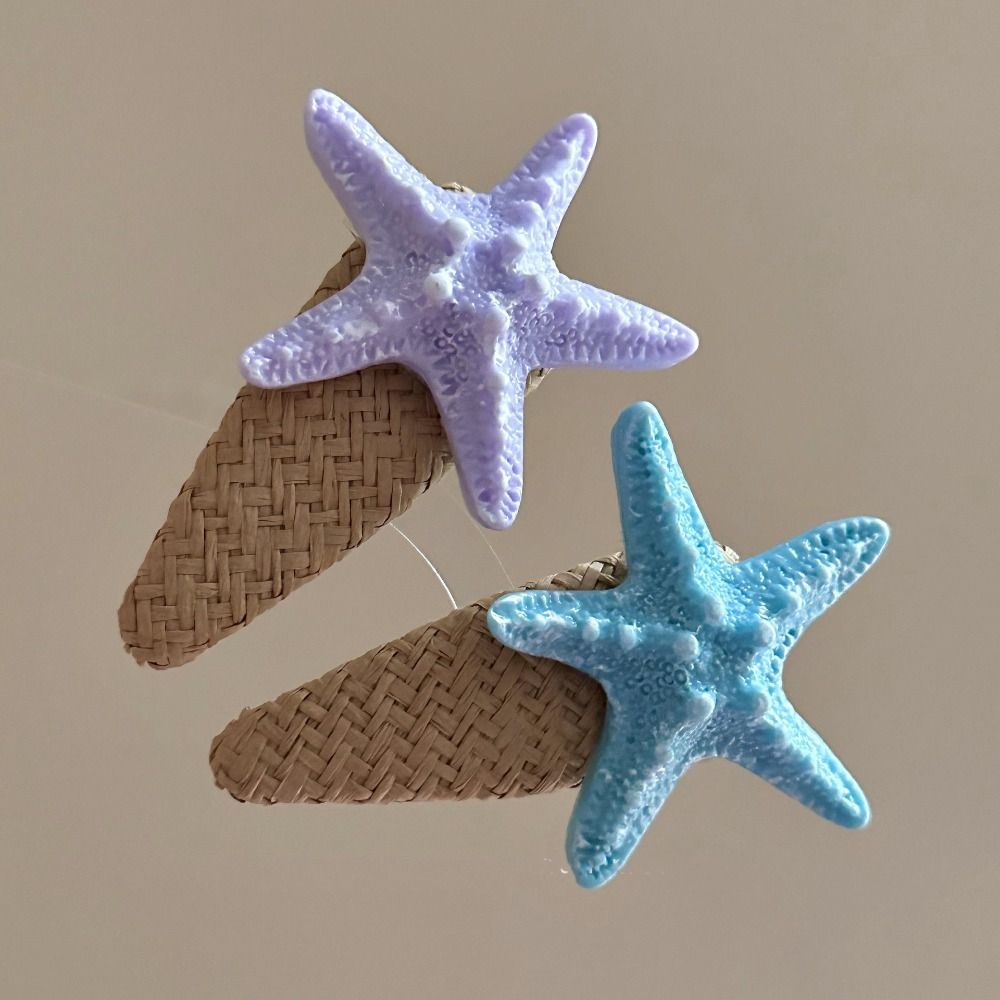 Korean Style Starfish Hair Clip Beach Sweet Bangs Clip Creative Sea Star Hairpin Barrettes
