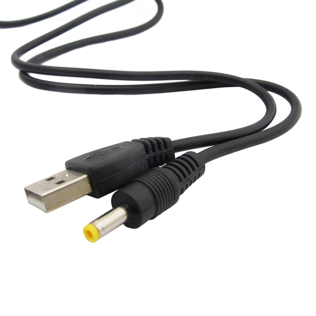 1pc USB Male To 4.0 X 1.7mm 4.0*1.7 Male Power Charge Cable for Sony PSP