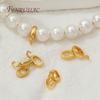 2 Sizes 18K Gold Plated Bail Connectors For Jewelry,Pendant Bails,Small Bail,DIY Necklaces Making Accessories,Pendant Holder