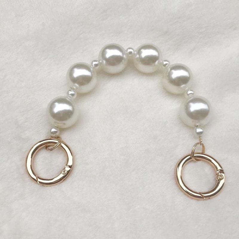 High-Grade Pearl DIY Phone Case with Elegant Bracelet & Metal Hook