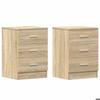 VidaXL Bedside Tables 2pcs Sonoma Oak 38x35x56cm Engineered Wood 800457