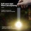 LED Aluminum Alloy Flashlight, 5-Level Adjustable, Portable Camping Light, Magnetic Repair Light with Built-in Lithium Battery