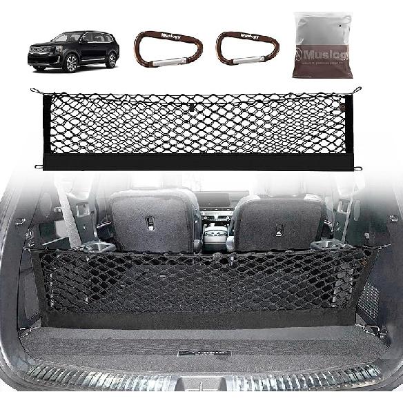 Muslogy Truck Bed Cargo Net Compatible With Honda Ridgeline 2017-2024 2025 Accessories Storage Organizer Pickup Truck Bed Envelope Style Cargo Net