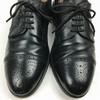 BALLY Made in France Cap Toe Business Shoes Black Size 7E (25.0-25.5) All Leather Men's(USED)