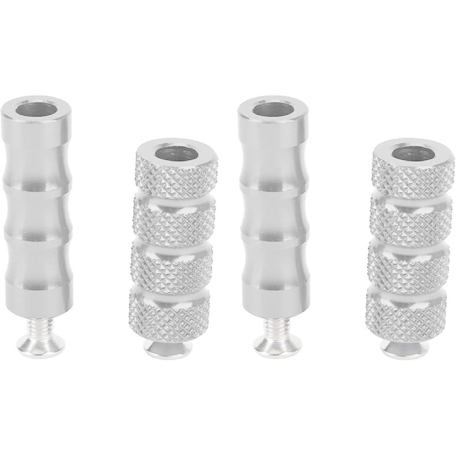 Motorcycle Brake Foot Pegs CNC Machined for M6 6mm Mounting Bolts Compatible with Custom Rearsets and Aftermarket Motorbike Modifications