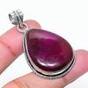 Natural Pink Labradorite Gemstone 925 Sterling Silver Jewelry Pendant 1.85" AP-15431
