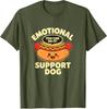 Emotional Support Hot Dogs Funny Kawaii Hot Dogs Design TShirt Y2k Cute Hotdog Graphic Outfit Womens Fashion Foodie Tee Tops